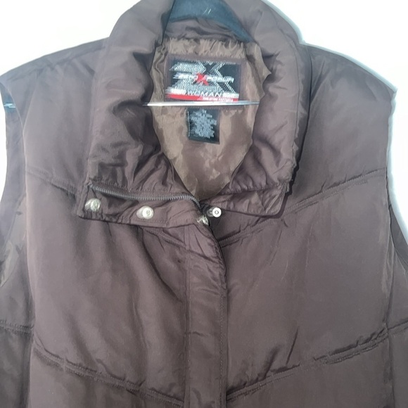 Women's 3X Water-Resistant Brown Puffer Vest by ZeroXposur  (T6) - Picture 2 of 8